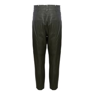Calça Cris Barros Couro Verde
