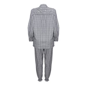 Conjunto Savy com Bordado Listrado Azul