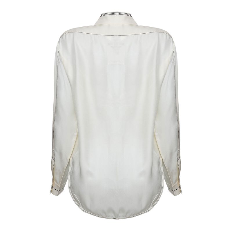 Camisa-De-Goeye-Seda-Bicolor-Bege