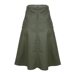 Saia Cris Barros Pregas Verde Militar
