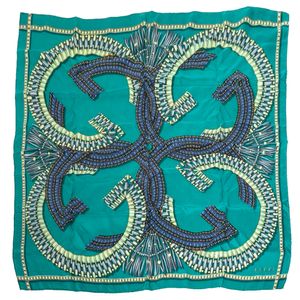 Lenço Gucci Seda Estampado Verde