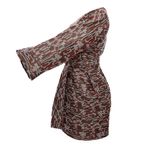 Casaco-Mixed-Jacquard-com-Cinto-Laranja-e-Dourado
