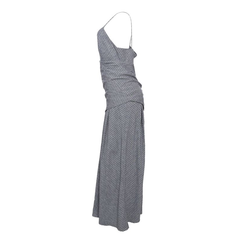 Vestido-Cris-Barros-Listrado-Linho-Azul