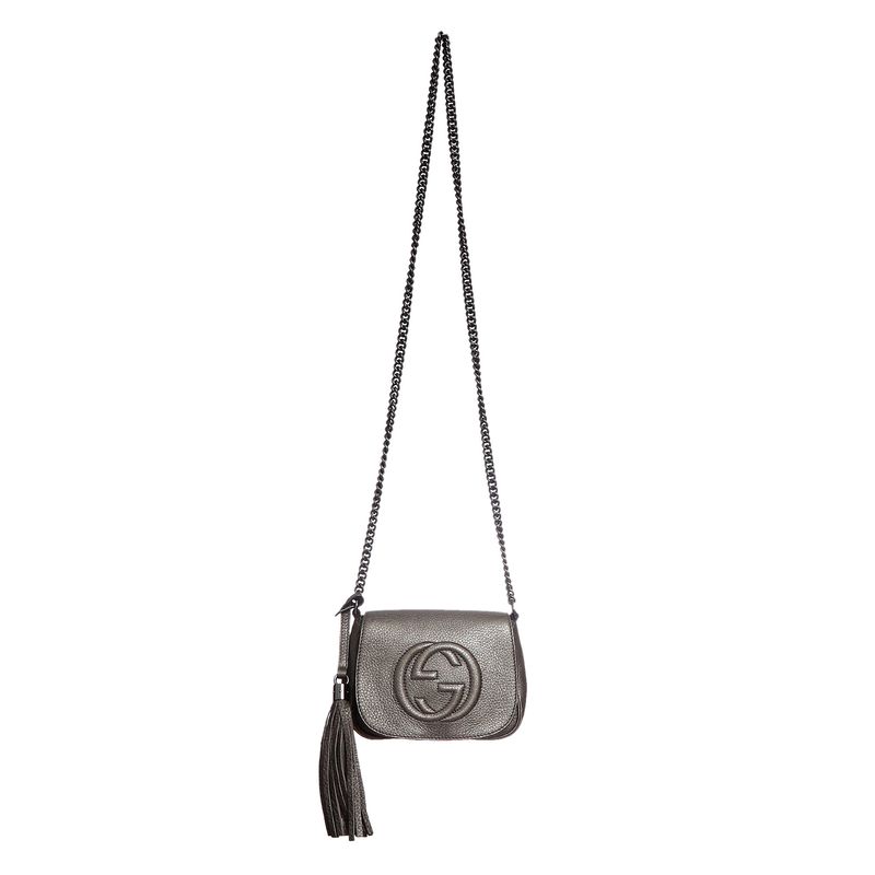 Bolsa-Gucci-Soho-Chain-Pequena-Metalizada
