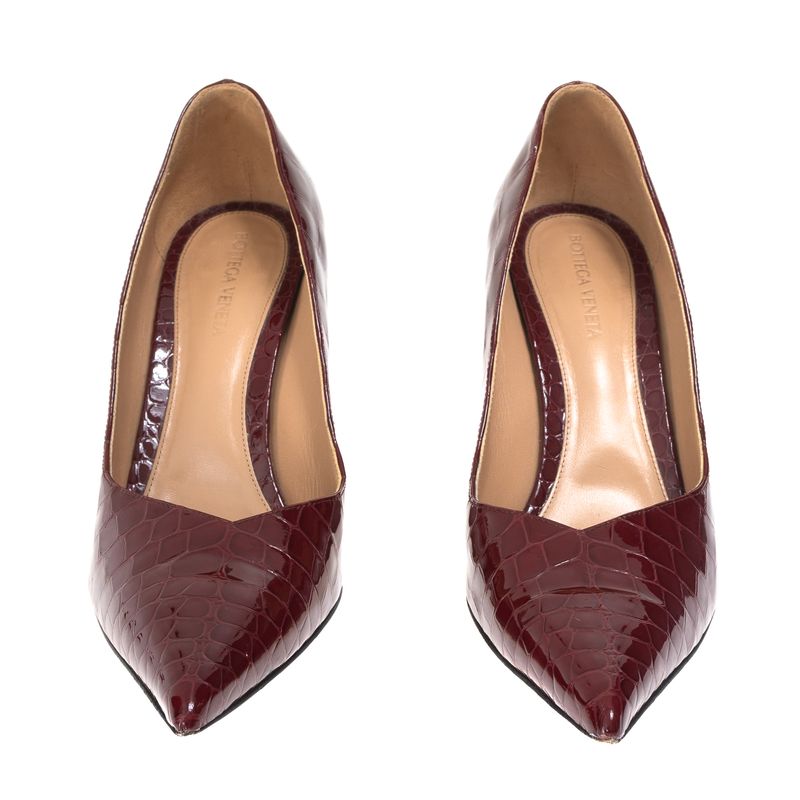 Sapato-Bottega-Veneta-Texturizado-Vinho