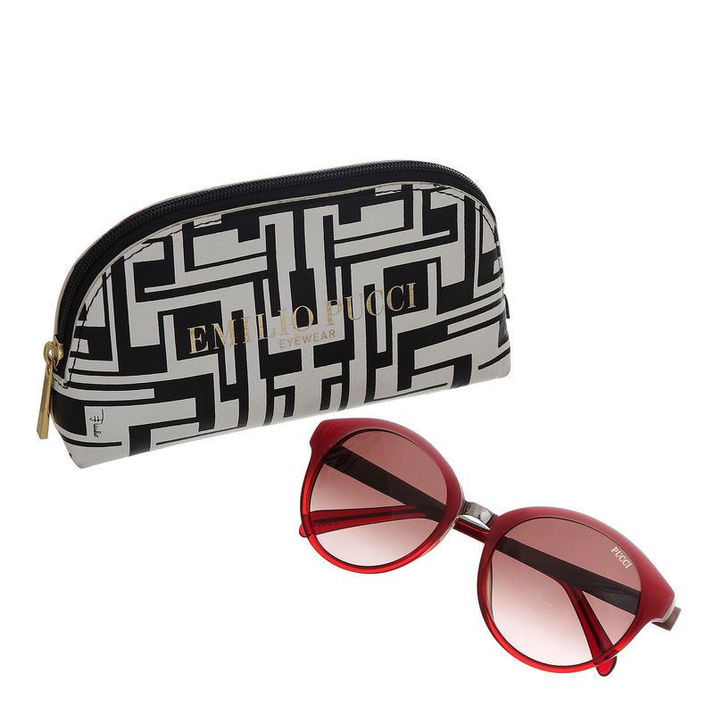 Oculos-Emilio-Pucci-Redondo-Vermelho