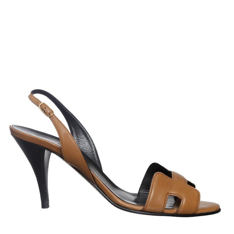 Sandalia-Hermes-Couro-Caramelo