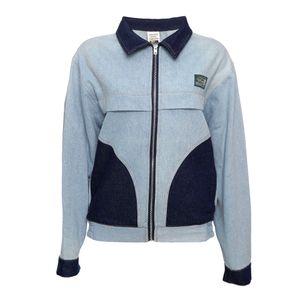 Jaqueta Jeans Bicolor