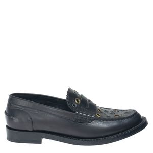 Mocassim Burberry com Ilhós Preto