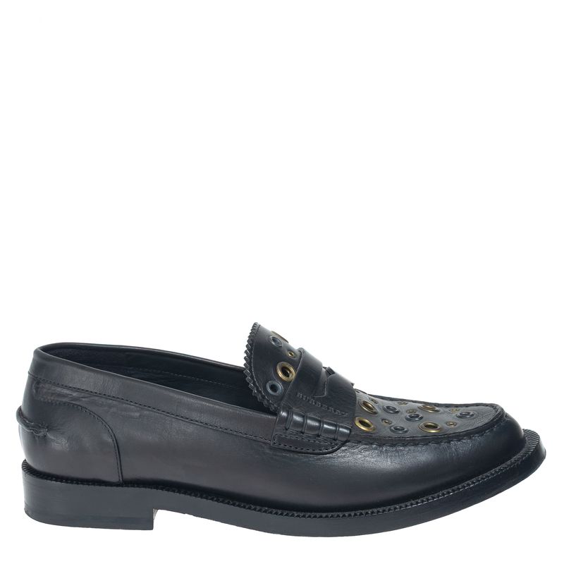 Mocassim-Burberry-com-Ilhos-Preto