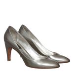 Sapato-Louis-Vuitton-Vintage-Scarpin-Prateado-