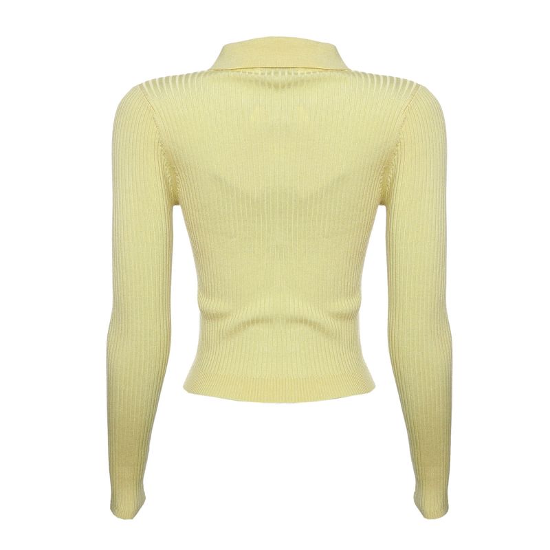 Blusa-Sandro-Trico-Canelado-Amarelo