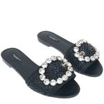 Sandalia-Dolce---Gabbana-Rasteira-com-Cristais-Preta
