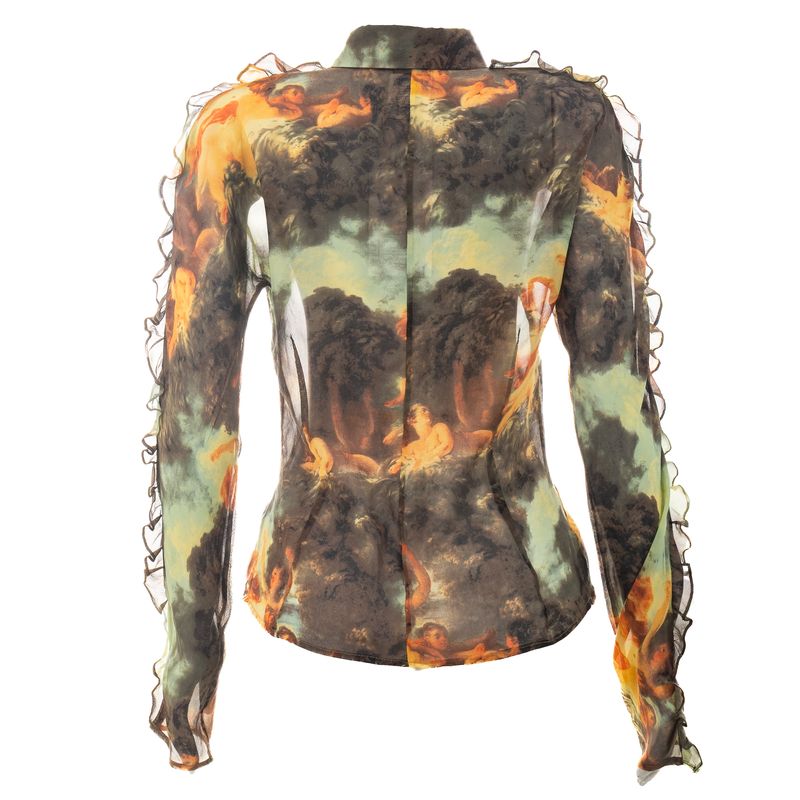 Camisa-Dolce---Gabbana-Seda-Estampada-