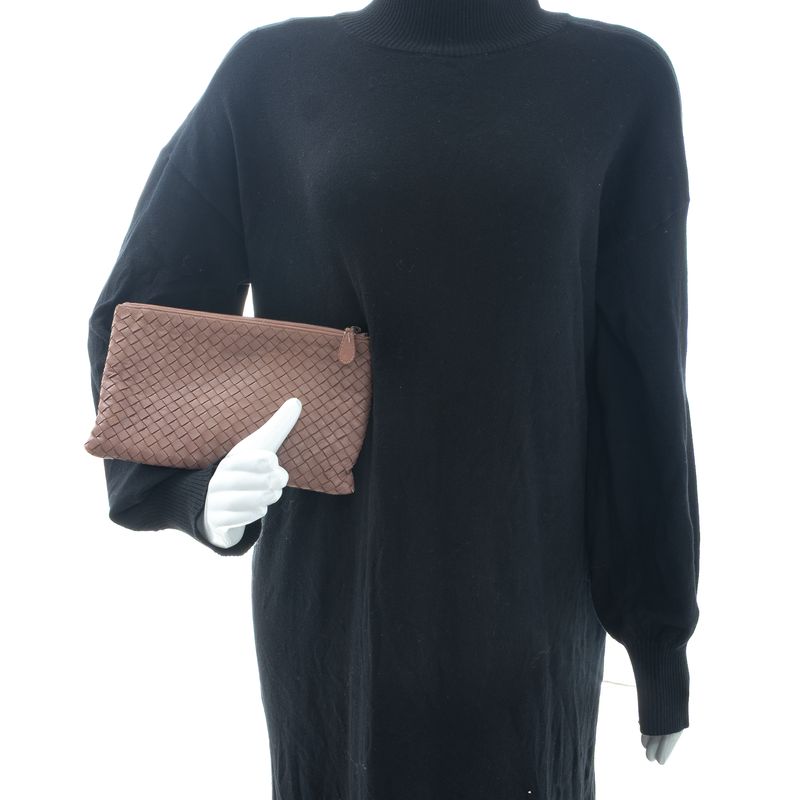 Bolsa-Bottega-Veneta-Clutch-Intrecciato-Rosa