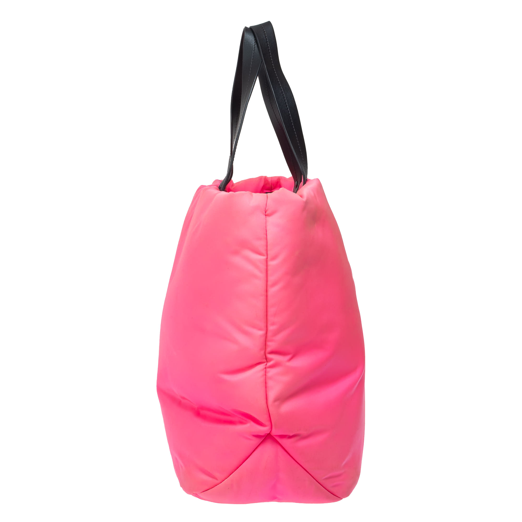 Bolsa Prada Tote Nylon Acolchoado Rosa Neon | Brechó de luxo