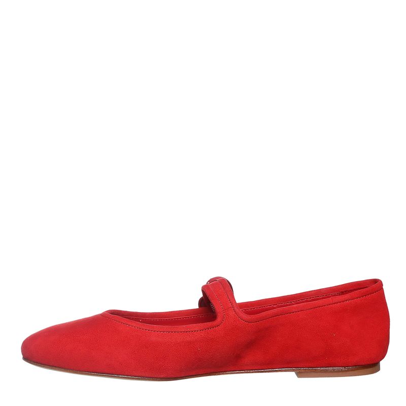 Sapatilha-Larroude-Balllet-Flat-Verona-Camurca-Vermelha-