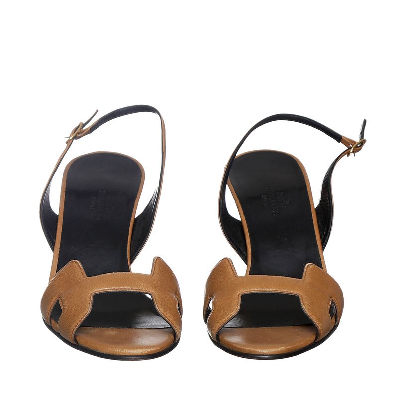 Sandalia-Hermes-Couro-Caramelo