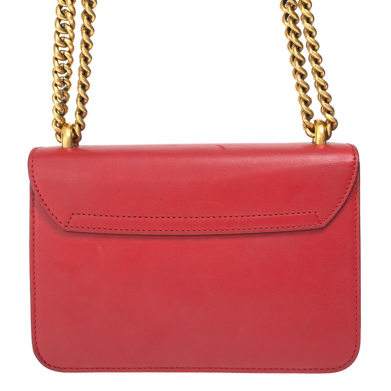 Bolsa-Gucci-Pearly-Peony-Chain-Vermelha