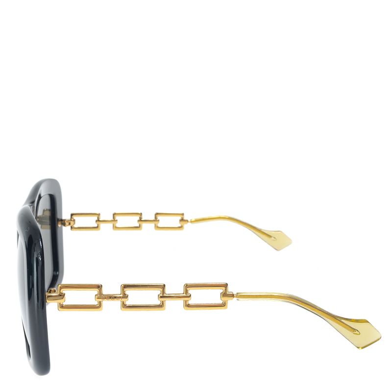 Oculos-Gucci-Maxi-Acetato-e-Corrente-Preto-e-Dourado