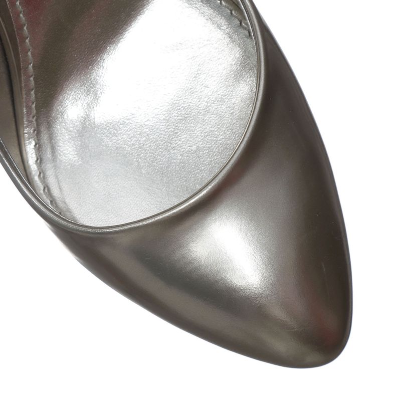 Sapato-Louis-Vuitton-Vintage-Scarpin-Prateado-