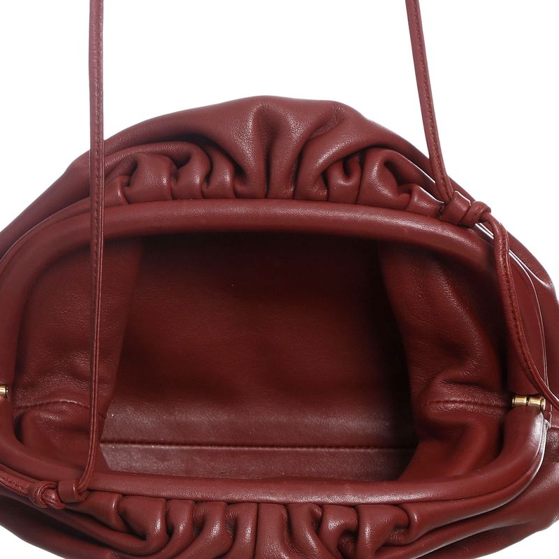 Bolsa-Bottega-Venetta-Mini-Pouch-Terracota