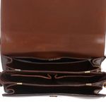 Bolsa-Celine-Vintage-Ferragem-Dourada-Couro-Marrom