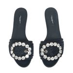 Sandalia-Dolce---Gabbana-Rasteira-com-Cristais-Preta