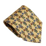 Gravata-Salvatore-Ferragamo-Estampada-Amarela