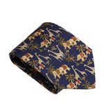 Gravata-Salvatore-Ferragamo-Estampada-Elefante-Azul-
