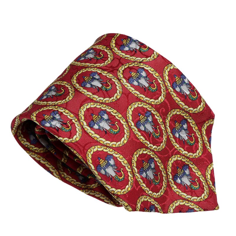 Gravata-Christian-Dior-Estampada-Vinho