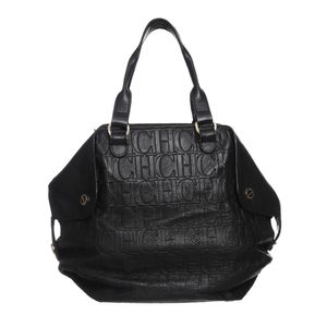 Bolsa Carolina Herrera Couro Preta