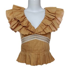 Blusa PatBo Detalhe Renda Bege