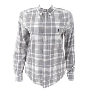 Camisa Ralph Lauren Xadrez Cinza