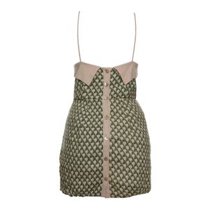 Vestido Cris Barros Mix Estampas Verde