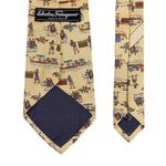 Gravata-Salvatore-Ferragamo-Estampada-Barcos-Bege-