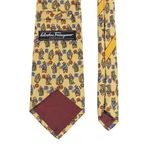 Gravata-Salvatore-Ferragamo-Estampada-Amarela