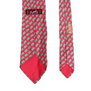 Gravata Hermés Estampada Ovelha Vermelha