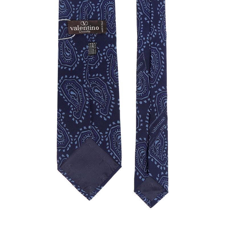 Gravata-Valentino-Garavani-Estampada-Azul