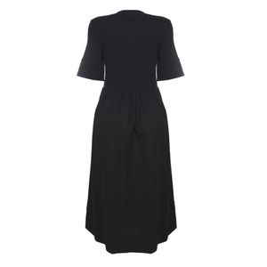 Vestido Cos Saia Godê Preto
