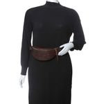 Bolsa-Pochete-Couro-Texturizado-Marrom-