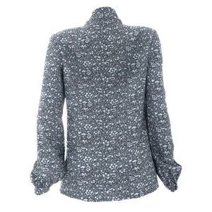 Camisa Tory Burch Seda Estampada Azul
