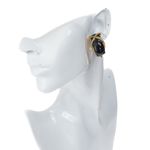 Brinco-de-Pressao-Argola-Preto-e-Dourado