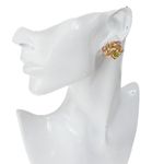 Brinco-de-Pressao-Dourado-Cristais-Rosa-e-Verde