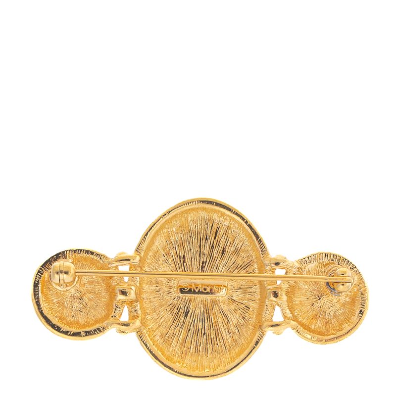 Broche-Dourado-e-3-Esferas-Brancas