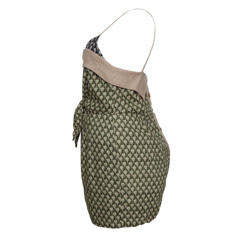 Vestido-Cris-Barros-Mix-Estampas-Verde-