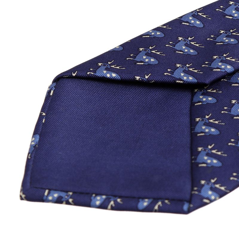 Gravata-Hermes-Estampada-Azul