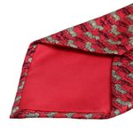 Gravata-Hermes-Estampada-Zebra-Vermelha