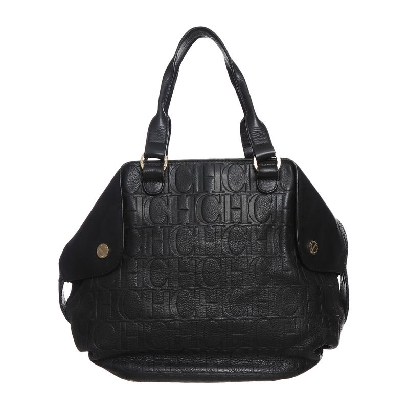 Bolsa-Carolina-Herrera-Couro-Preta