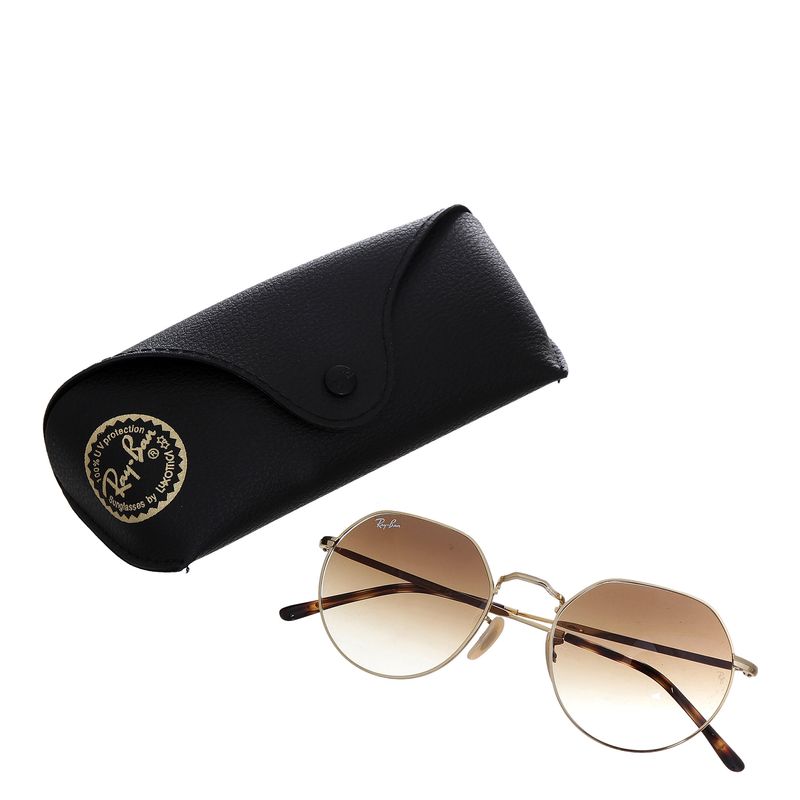 Oculos-Rayban-Hexagonal-Metal-Dourado